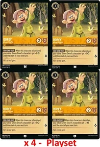 Disney Lorcana Spielset x4 Dopey Always Playful 6/2004 Non-Foil NM Floodborn - Bild 1 von 2