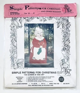 Christmas Yard Art - Simple Patterns - MRS CLAUS ~ 6 Ft - Woodwork Pattern - Picture 1 of 3