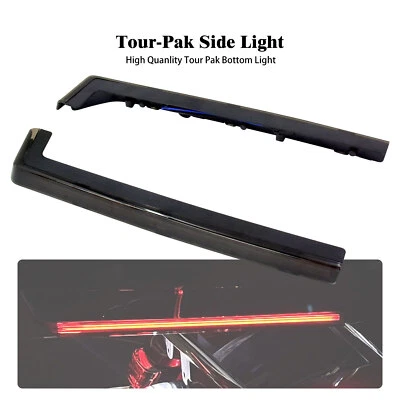 Luz LED marcadora lateral con acento de humo para Harley Tour Pack Electra Road Glide 06-25 Foto 1 de 4