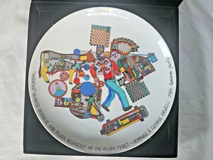 Rosenthal Eduardo Paolozzi 'Hommage to George Orwell' ltd ed Teller Pop Art - Bild 1 von 11