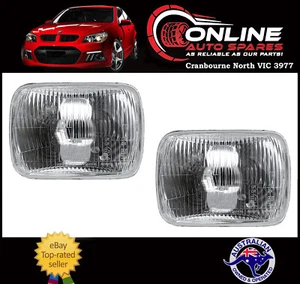 SEMI - SEALED Headlights PAIR 7x5" Rectangle fit Toyota Hiace RZH/LH 89-05 - Picture 1 of 1