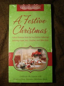 A Festive Christmas : Upbeat Christmas Music for Your Holiday Gatherings 3 CDs - Picture 1 of 2