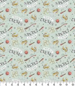 Harry Potter Seeker in Training Blue Cotton 1/2 yard by Camelot Fabrics - Picture 1 of 1