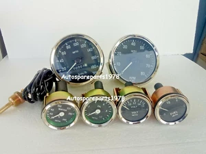 Smiths-Replica 52mm-Kit- Temp-Oil Fuel Volt+ Speedo 0-180KMH + 0-80RPM 100MM BC - Picture 1 of 4