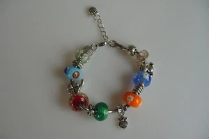 Armband Charm Stil Style original Muranoglas Damen Schmuck Murano Glas Armreif - Picture 1 of 11