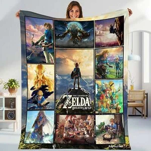 The Legend of Zelda Fleece Blanket | The Legend of Zelda Tears of the Kingdom - Picture 1 of 4