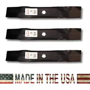 3 Pack USA John Deere Mower Blade For 48" Cut replaces GY20852 - Picture 1 of 5
