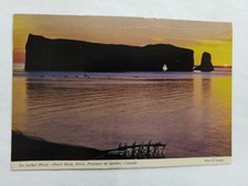 Le rocher rocher perce  rock perce province canada postcard P002E