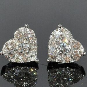 Gorgeous 925 Silver Jewelry Stud Earrings for Women Cubic Zirconia Wedding Gift