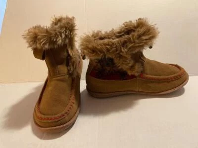 Botines Woolrich Pine Creek Color Miel Piel Sintética/Lana/Toggles Talla 6/6,5 Foto 1 de 4