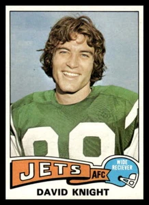 David Knight 1975 Topps #447 New York Jets RC Football Card - Picture 1 of 2