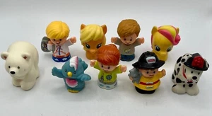 Lot of 9 Fisher Price Little People Polar Bear My Little Pony Fireman Dog Bird - Picture 1 of 4