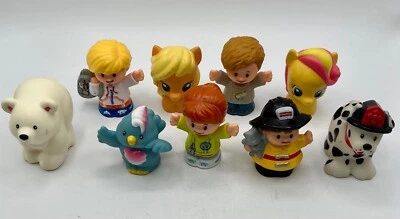 Lote de 9 Fisher Price Little People urso polar My Little Pony bombeiro cachorro pássaro - Imagem 1 de 4