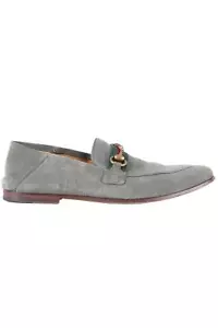 GUCCI GREEN PRINCETOWN SUEDE LOAFERS EU 41.5 UK 7.5 US 8.5 - Picture 1 of 6