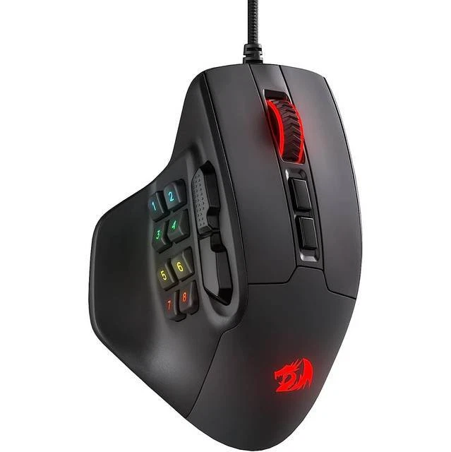 Redragon AATROX M811 MMO Gaming Mouse, 15 Programmable Buttons Wired RGB, 10 - Image 1 of 1