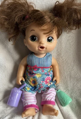 Baby Alive Sweet Tears Brunette Interactive Talks Mouth Moves Nose Lights Up 14” - Image 1 of 4