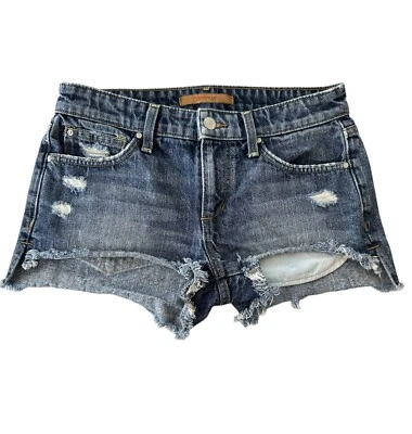 Joe's Jeans Shorts Women’s Size 25 Blue Denim Distressed - Image 1 of 4