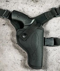 For 3" TAURUS 85 605 856 942, Right Hand CHEST Holster with Ammo Loops - Picture 1 of 4