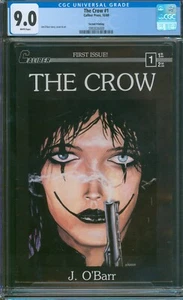 The Crow #1 2ª impresión ⭐ CGC 9.0 ⭐ Jim O'Barr Calibre Prensa Cómic 1989 - Imagen 1 de 3