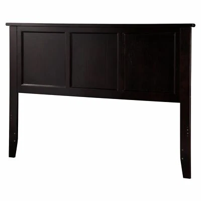 Espresso Marrón Madera Tamaño Completo Panel de Cama Cabecero Marco de Cama Montaje Dormitorio Decoración Foto 1 de 2