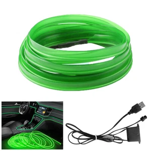 2m LED Car Auto Interior Decorative Atmosphere Light Strip Lights Lamp 5V - Picture 1 of 25