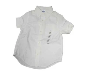 POLO RALPH LAUREN White Boys Cotton-Blend S/S Shirt, Size 6, NWOT - Picture 1 of 1