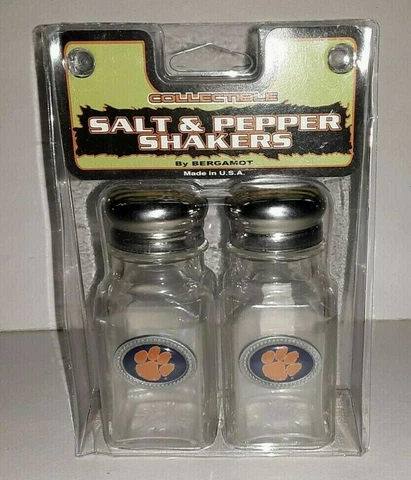 Clemson Tigers NCAA Glass Salt and Pepper Shakers Cover