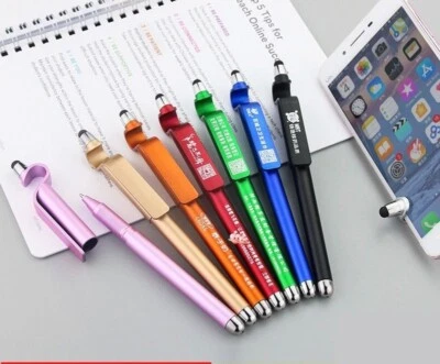 Bolígrafos Promocionales - Imprime Tu Logo/QR/Mensaje, Juego 3 en 1 100 Bolígrafos de Gel CALIDAD Foto 1 de 4