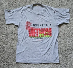 Vintage Screen Stars Tour Of Duty Vietnam T-Shirt Medium - Runs A Bit Small - Picture 1 of 6