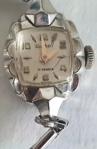 Vintage Westhall Lady Mechanical Wind Watch w/ Flex Band - Picture 1 of 8