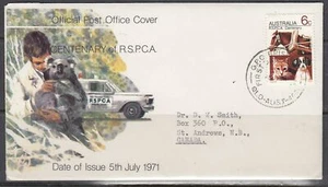 Australia Scott 500 FDC - RSPCA, Centenary - Picture 1 of 1