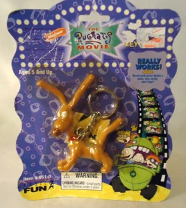 VINTAGE 1998 THE RUGRATS FILM SPIKE DER HUND SCHLÜSSELANHÄNGER - NEU AUF KARTE - Bild 1 von 5