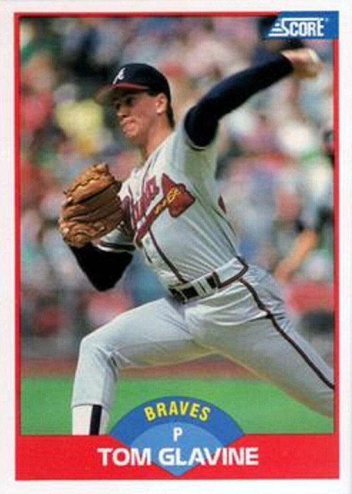 1989 Score #442  Tom Glavine    Pitcher   Atlanta Braves   FREE shipping - Image 1 of 1