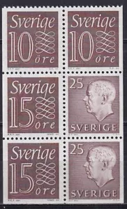 Suecia 1964 Bloque "B" del folleto C463a (V) MNH VF - Imagen 1 de 1