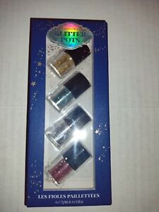 Sephora Loose Glitter Pots Holiday Set Green, Gold, Silver, Rose Gold AUTHENTIC.
