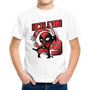 Kinder T-Shirt Jungen Geburtstag Ich bin (3-8) Geschenk Comic Motiv Spruch - Bild 1 von 13