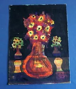 RED VASE OF FLOWERS Water Color by JJ Burrowes - Bild 1 von 3