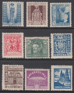 España Spain 961/69 961/9 1943 - 1944 Año Santo Compostelano MNH - Picture 1 of 1