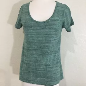 LuLaRoe Womens Shirt Size XS Knit Simply Comfortable Green Short Sleeve Top - Picture 1 of 6