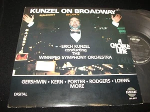 ERICH KUNZEL<>KUNZEL ON BROADWAY<>LP Vinyl~Canada Pressing<>FANFARE DFL-9017 - Picture 1 of 2