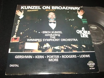 ERICH KUNZEL<>KUNZEL ON BROADWAY<>LP Vinyl~Canada Pressing<>FANFARE DFL-9017 - Image 1 of 2
