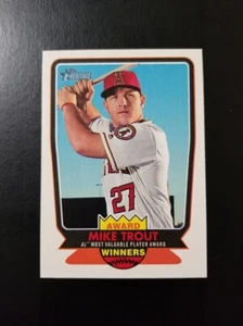 MIKE TROUT 2017 TOPPS HERITAGE MVP AWARD WINNER #AW-6 CALIFORNIA ANGELS - Picture 1 of 2