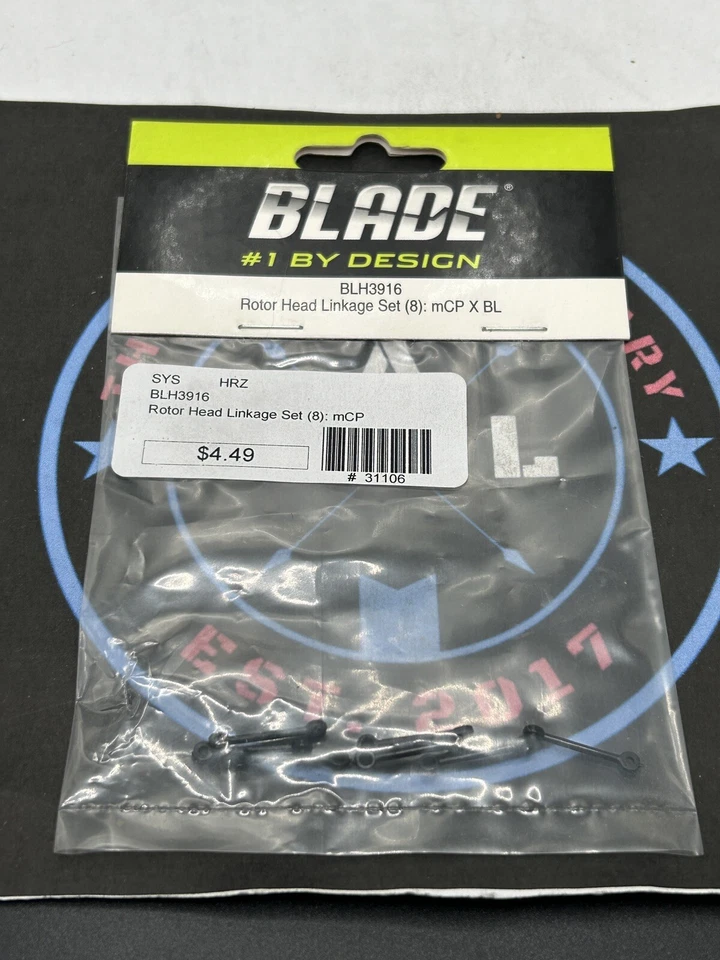 Blade. BLH3916 mCP X BL Rotor Head Linkage Set (8) - Image 1 of 1