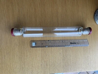 Rodillo grande vintage Pyrex con horno-mesa vidrio dorado logotipo t, 38 cm L Foto 1 de 4