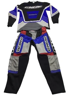 Calça de Motocross O'Neal Racing Hardwear Racewear Vermelha Branca Azul - Masculina 28 - Imagem 1 de 4