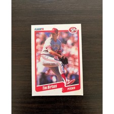 1990 Fleer Tim Birtsas Cincinnati Reds #414 Baseball