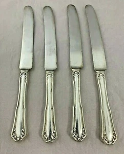 Wallace Silver Silverplate Flatware - Laurel Pattern - 4 Dinner Knives - 9.5" - Picture 1 of 9