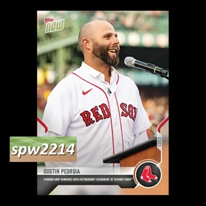 2021 Topps Now Dustin Pedroia #411 - Picture 1 of 1