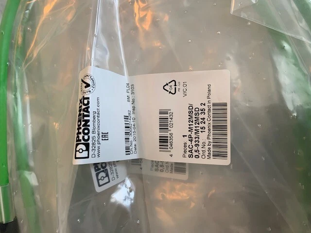 Phoenix Contact SAC-4P-M12MSD/0,5-933/M12MSD 0rd.No.: 1524352 -unused- - Photo 1/1