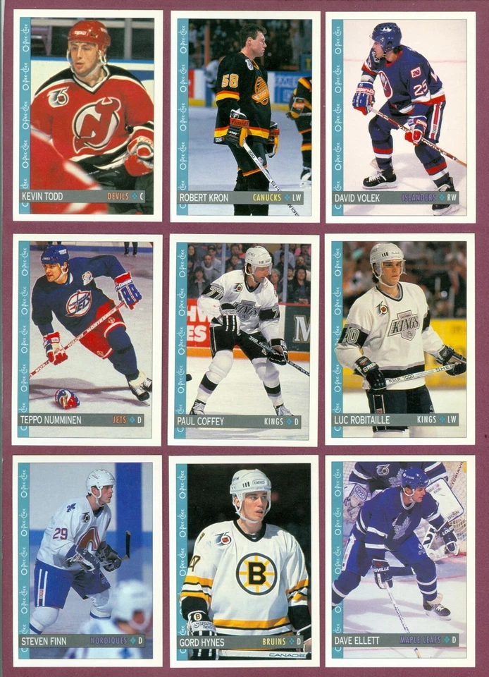 1992-93 OPC O PEE CHEE NHL HOCKEY CARD 1-132 SEE LIST - Image 1 of 1